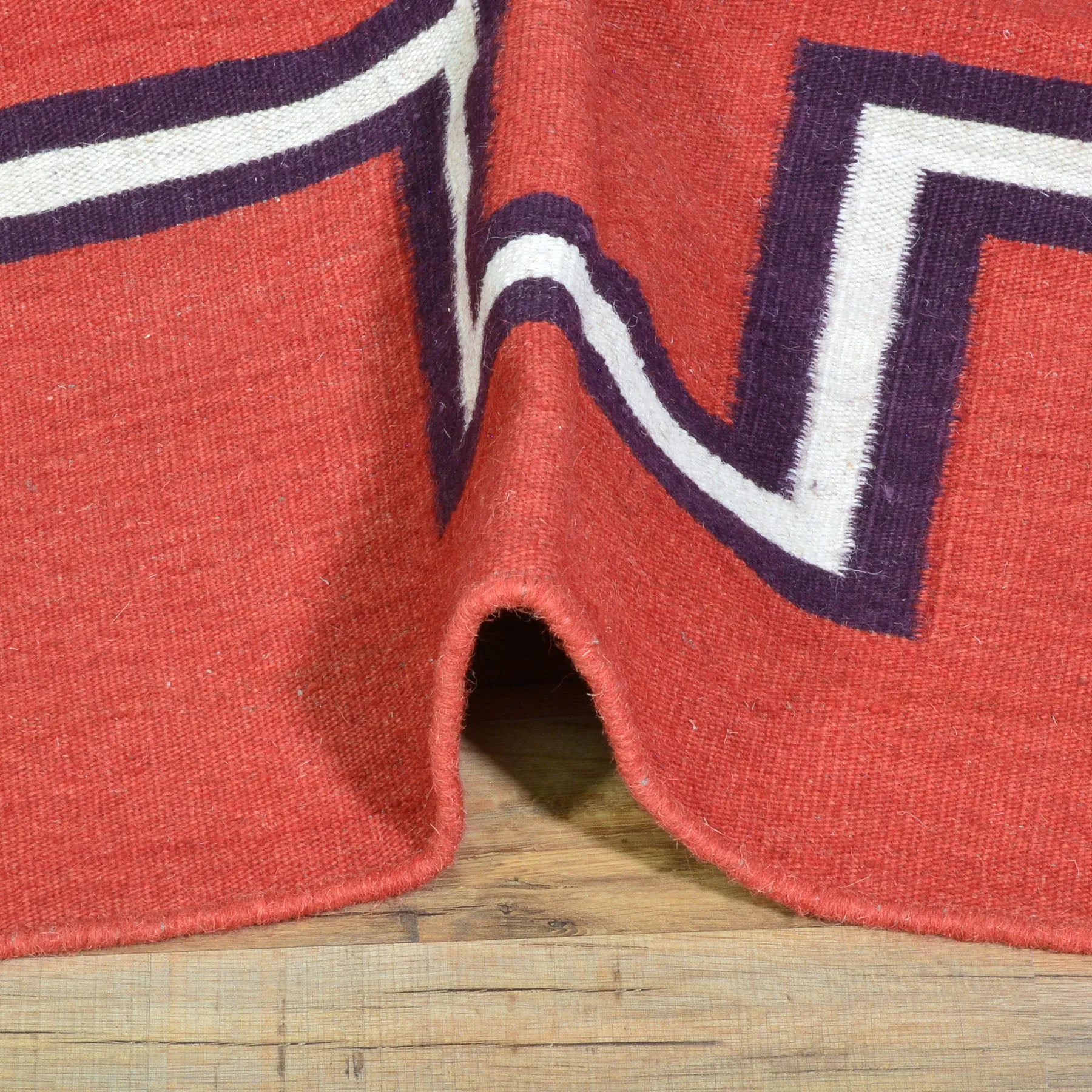 Hand-Woven Fine Southwestern Flatweave Handmade Wool Rug (Size 4.0 X 6.0) Cwral-8373