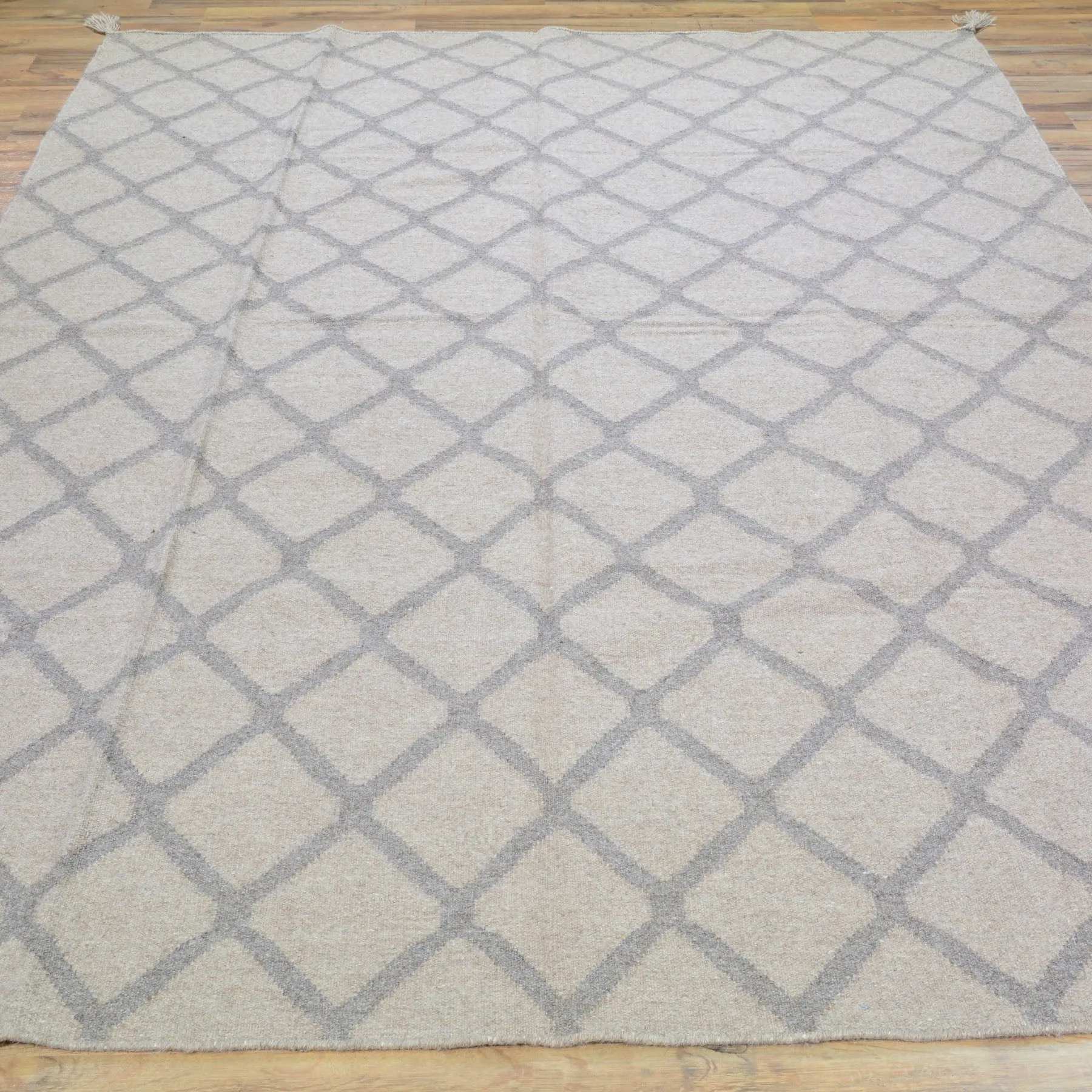 Hand-Woven Reversible Modern Design Kilim Handmade Wool Rug (Size 6.0 X 9.0) Cwral-10095