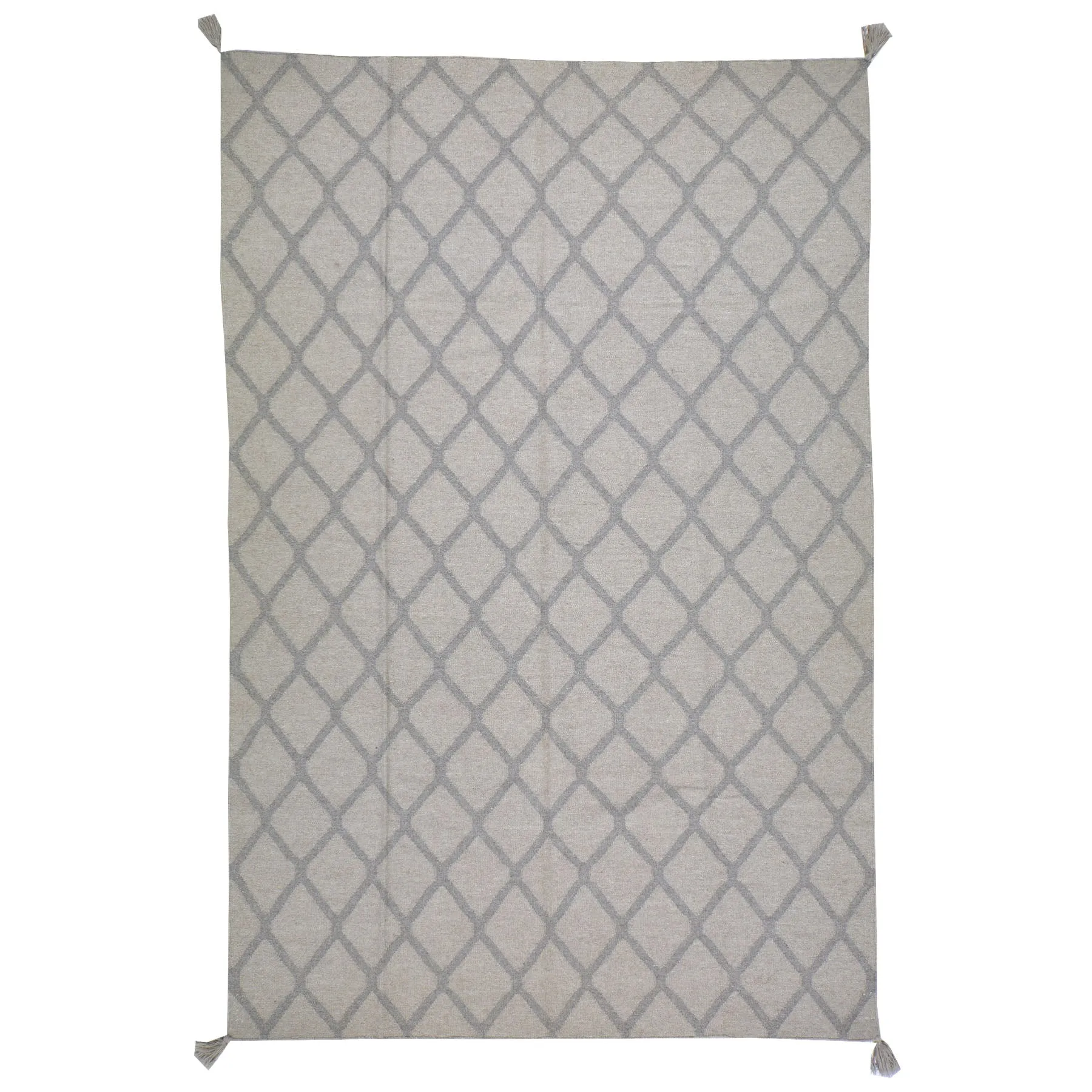 Hand-Woven Reversible Modern Design Kilim Handmade Wool Rug (Size 6.0 X 9.0) Cwral-10095
