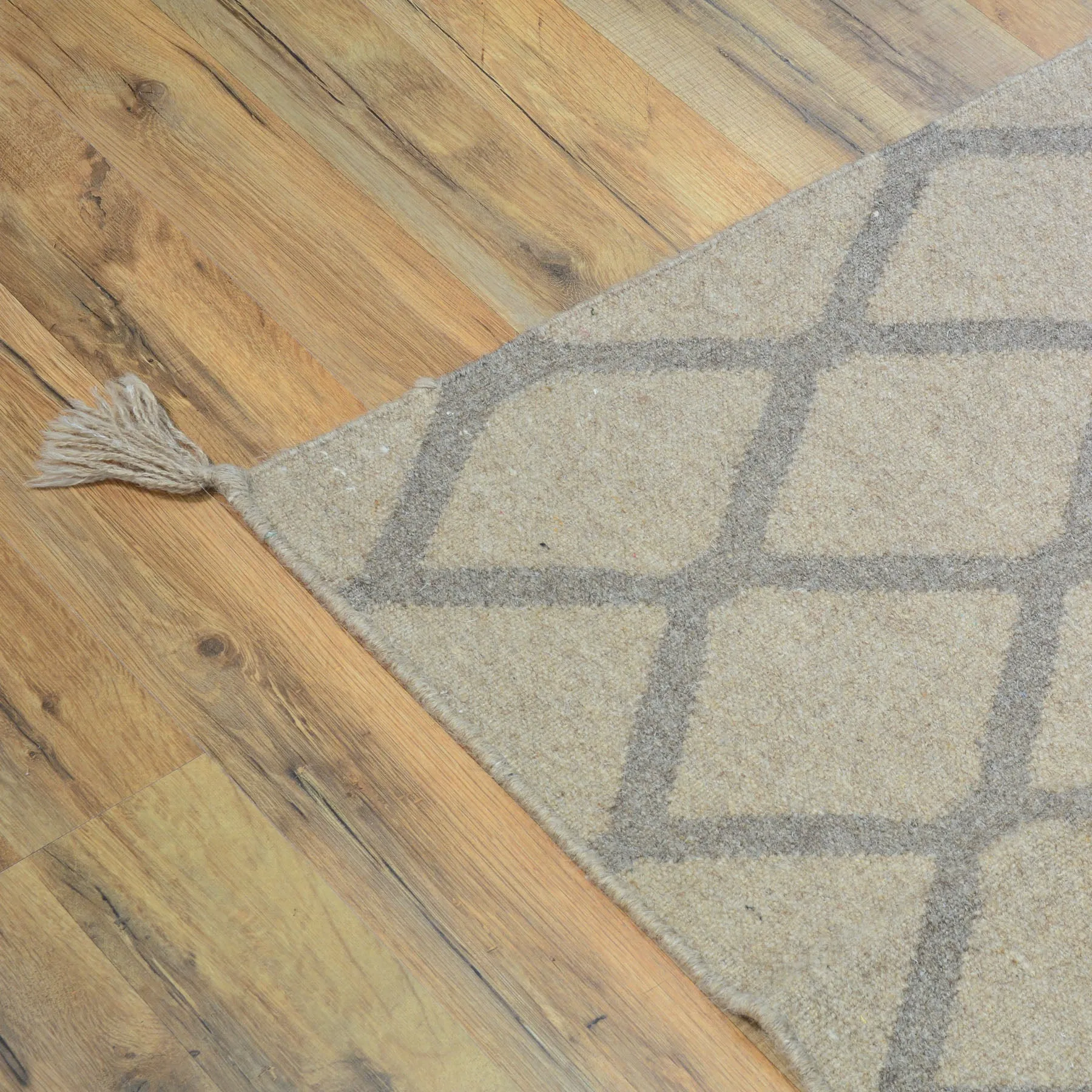 Hand-Woven Reversible Modern Design Kilim Handmade Wool Rug (Size 6.0 X 9.0) Cwral-10095