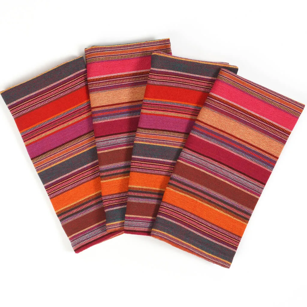Hand Woven Table Napkins | Berry Jubilee