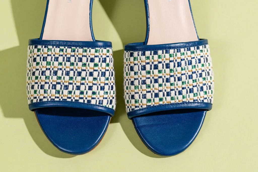 Harper Raffia Block Heel Sandal