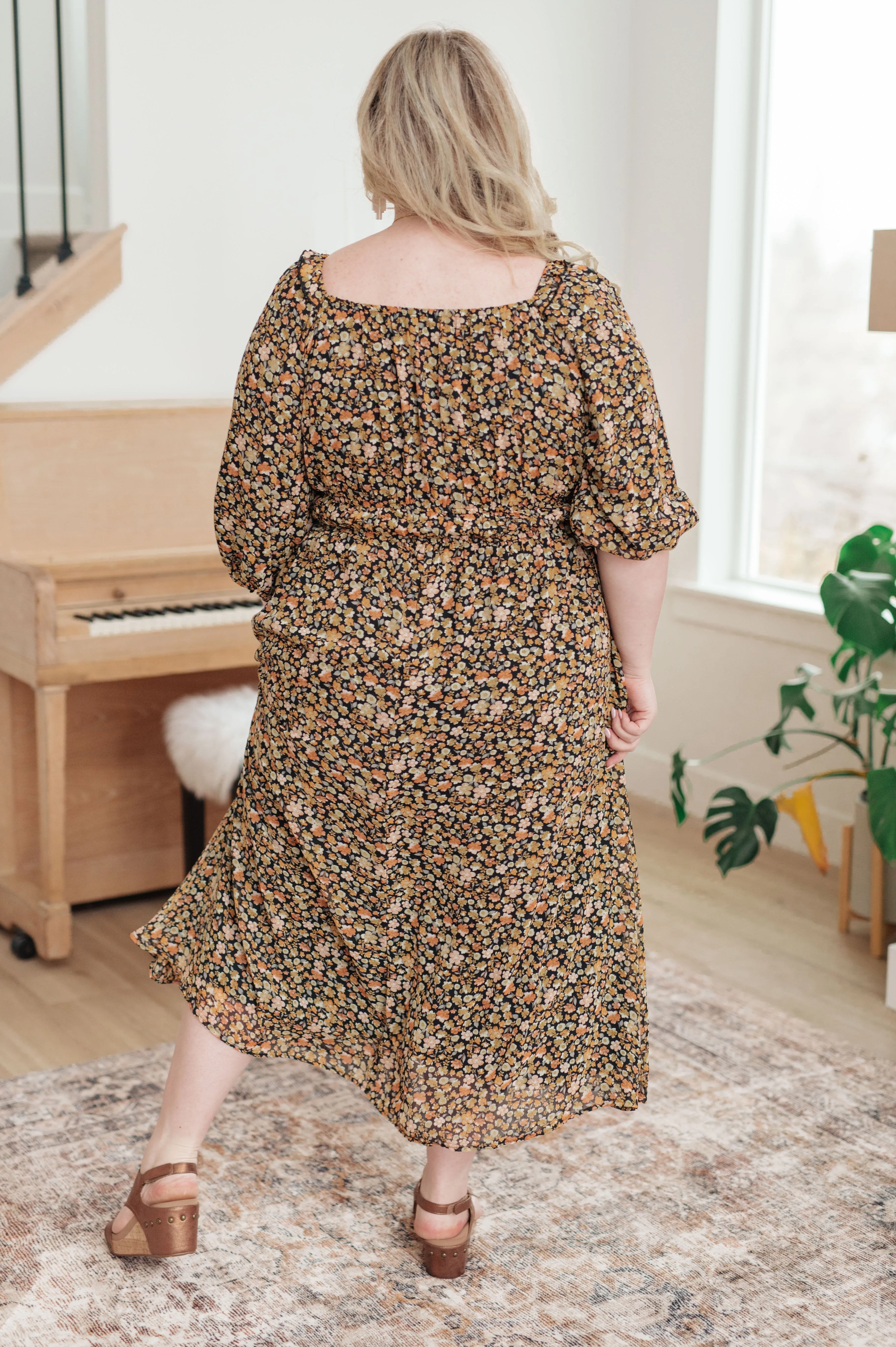 Hazel Blues® |  Ever So Briefly Floral Maxi Dress