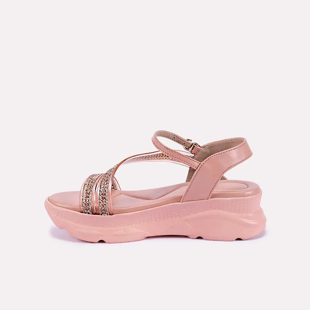 Jocelyn Peach Chunky Soft Sandals 0421058