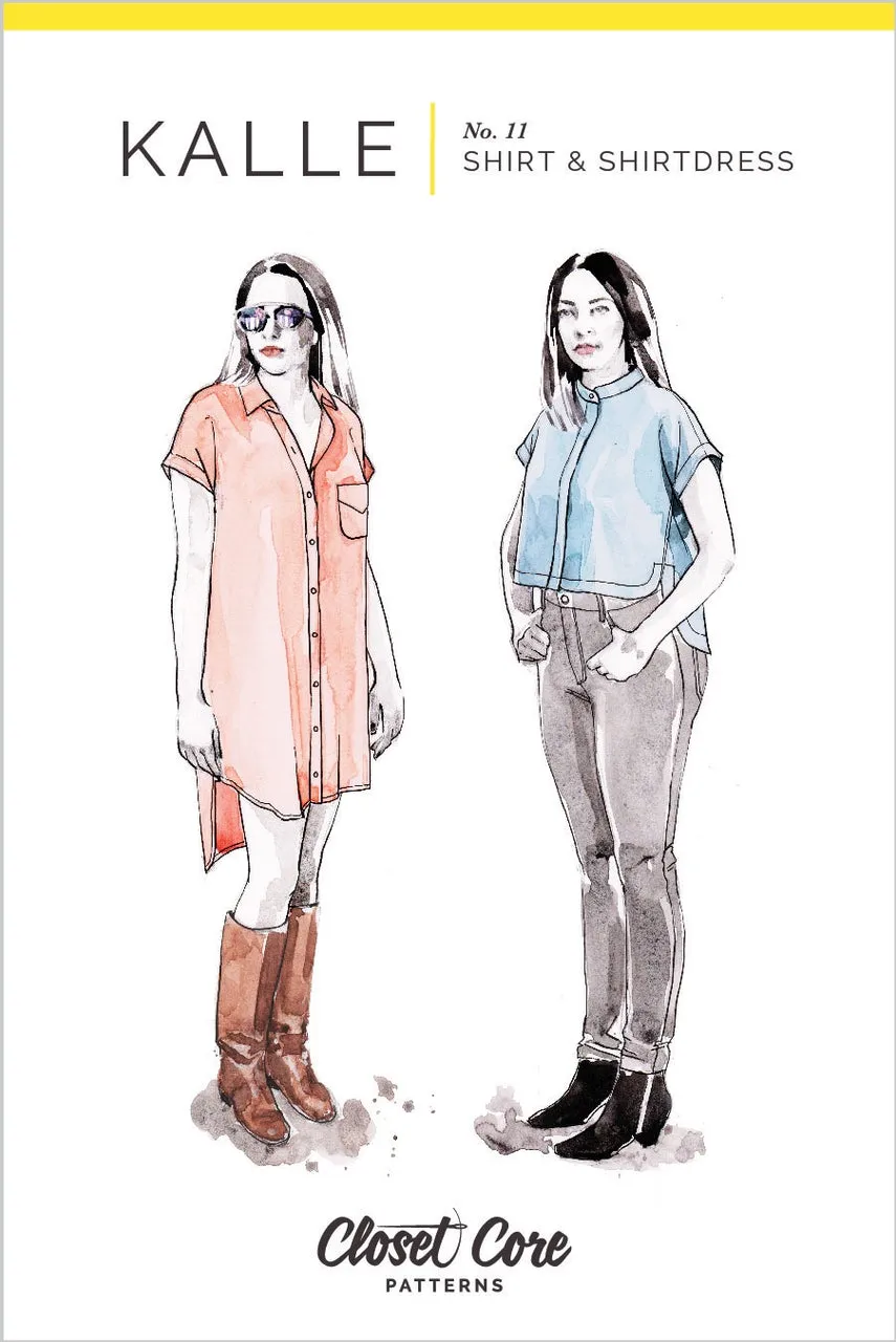 Kalle Shirt & Shirtdress pattern- Closet Core
