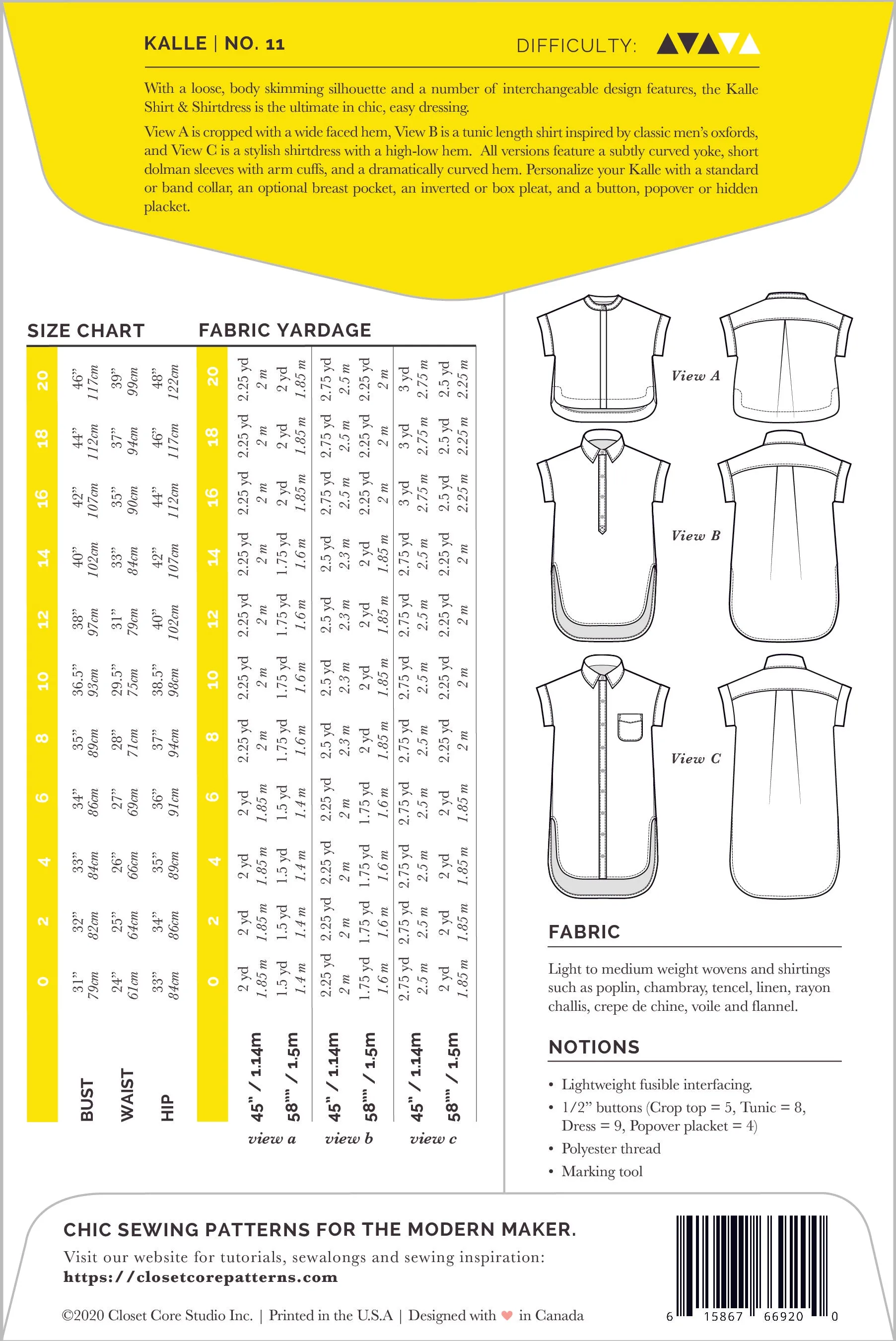 Kalle Shirt and Shirtdress