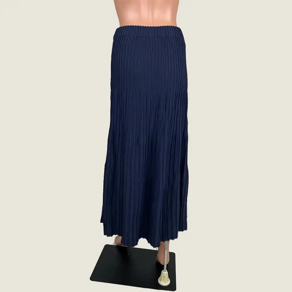 Label Of Love Ribbed A-Line Maxi Skirt L