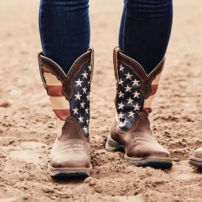 LADY REBEL BY DURANGO® PATRIOTIC WOMEN'S PULL-ON WESTERN FLAG BOOT | RD4414