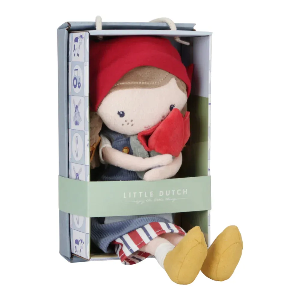 Little Dutch Little Farm - Cuddle Doll - Farmer Rosa With Tulip