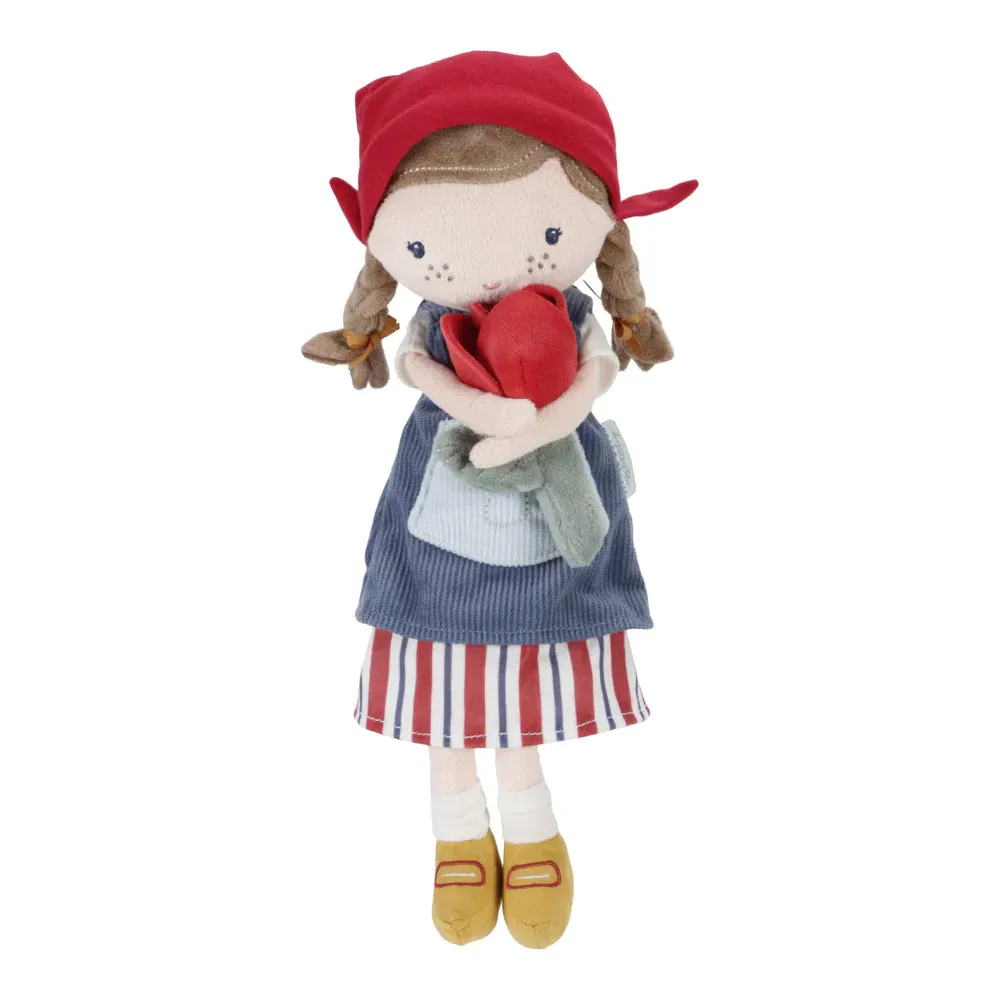 Little Dutch Little Farm - Cuddle Doll - Farmer Rosa With Tulip