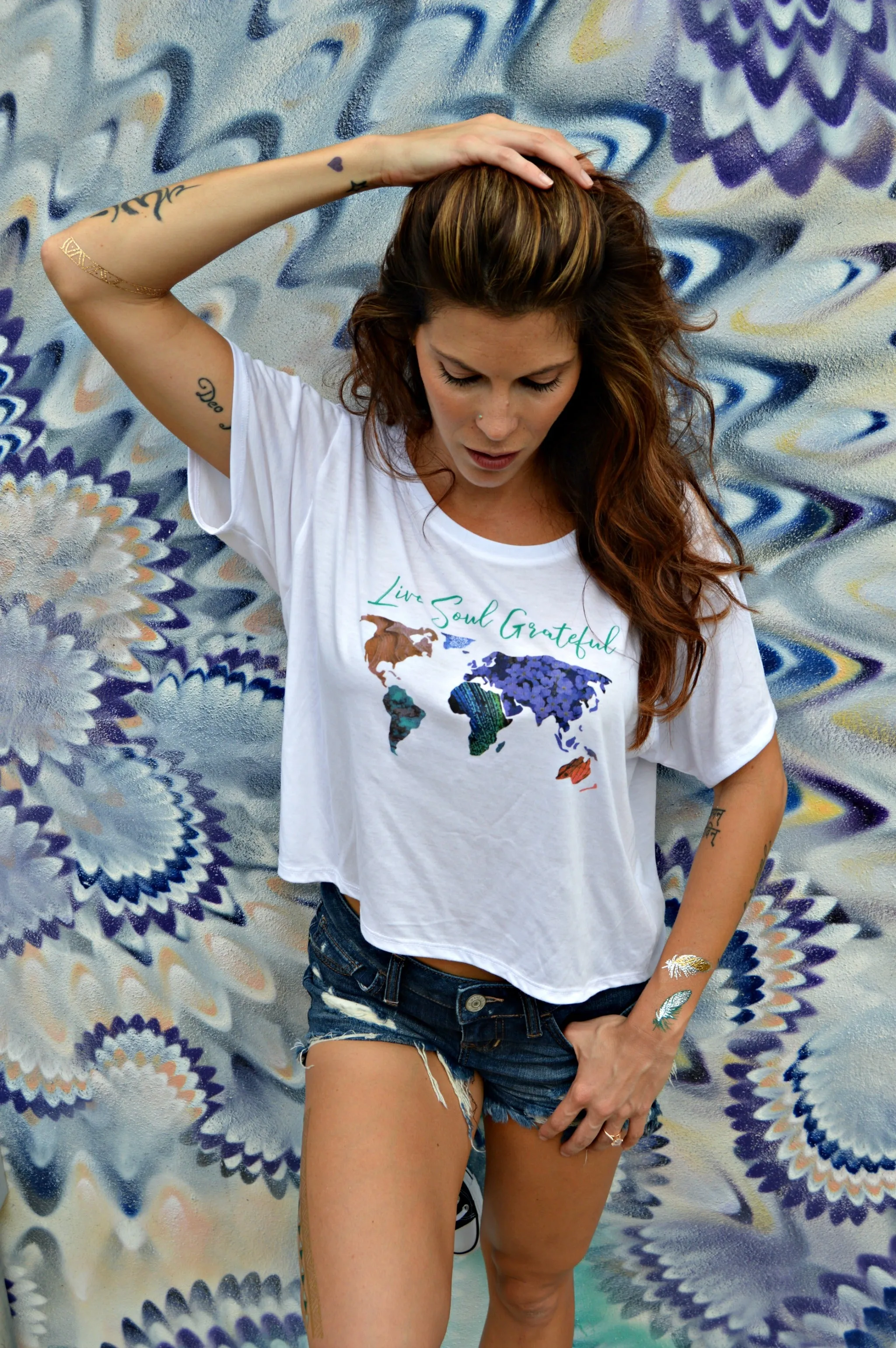 Live Soul Grateful Flowy Tee