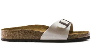 'Madrid BS' women's slide sandal - pearl white
