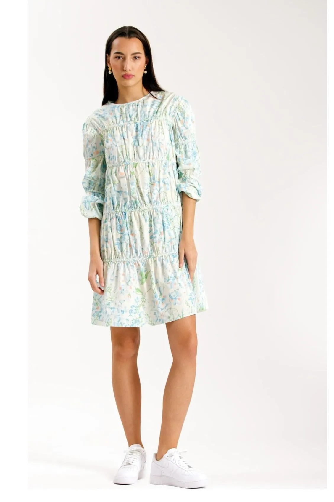 Martha Blue Floral Dress