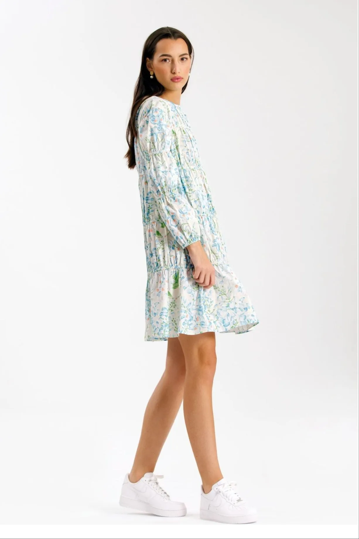 Martha Blue Floral Dress