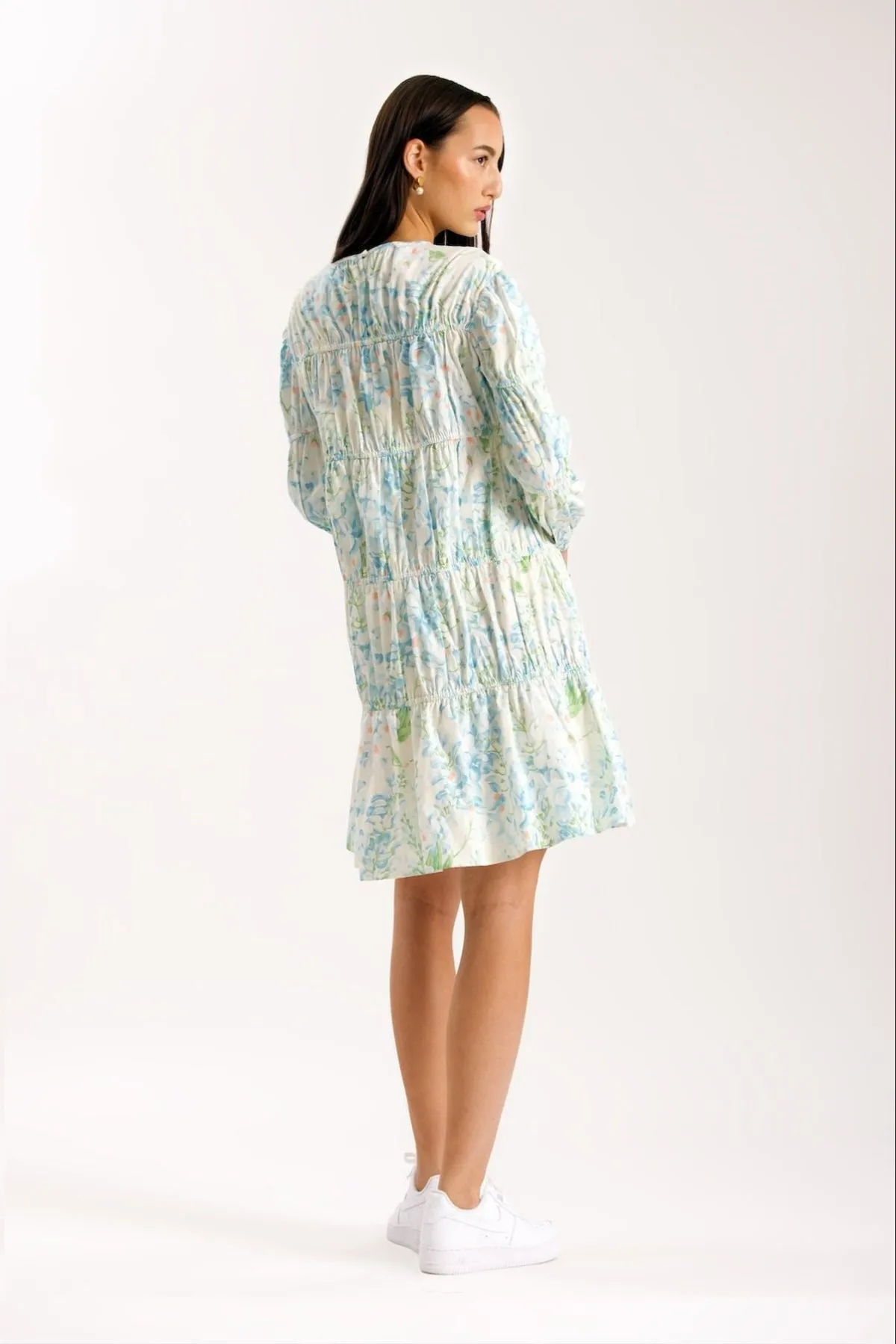 Martha Blue Floral Dress