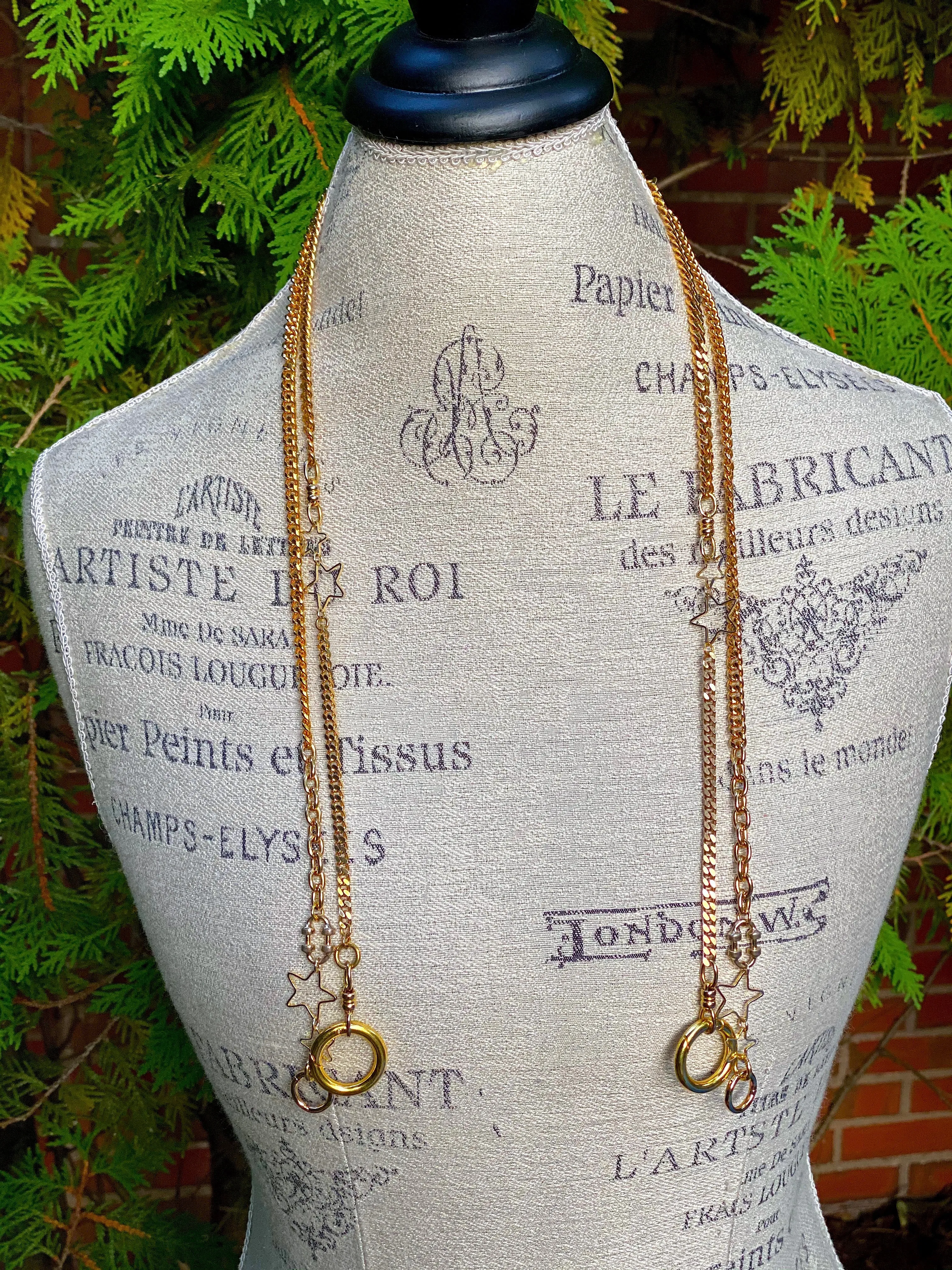 Mask Link Chain- Gold