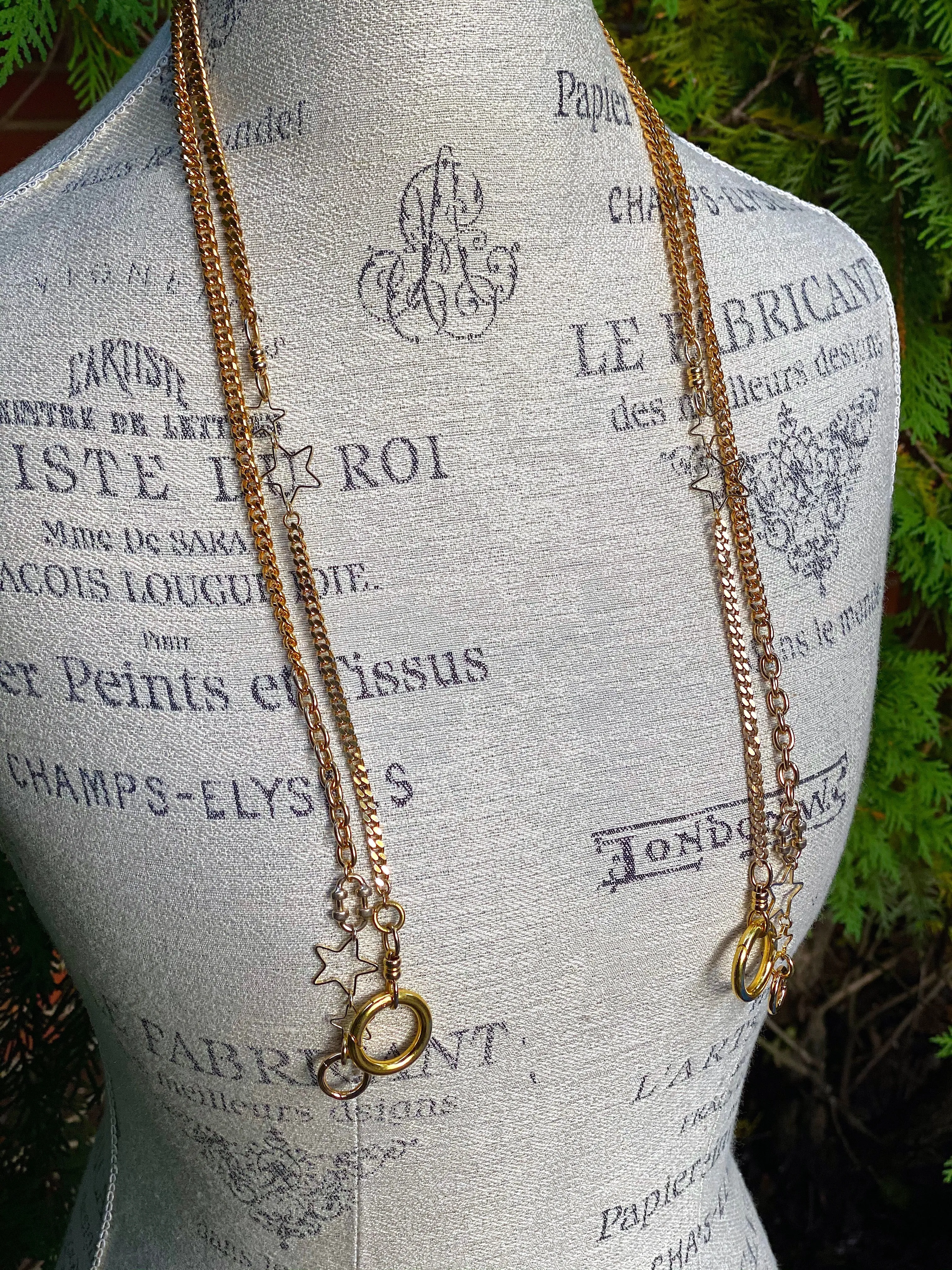 Mask Link Chain- Gold