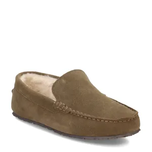 Men's Clarks, Plush Fur Venetian Slipper