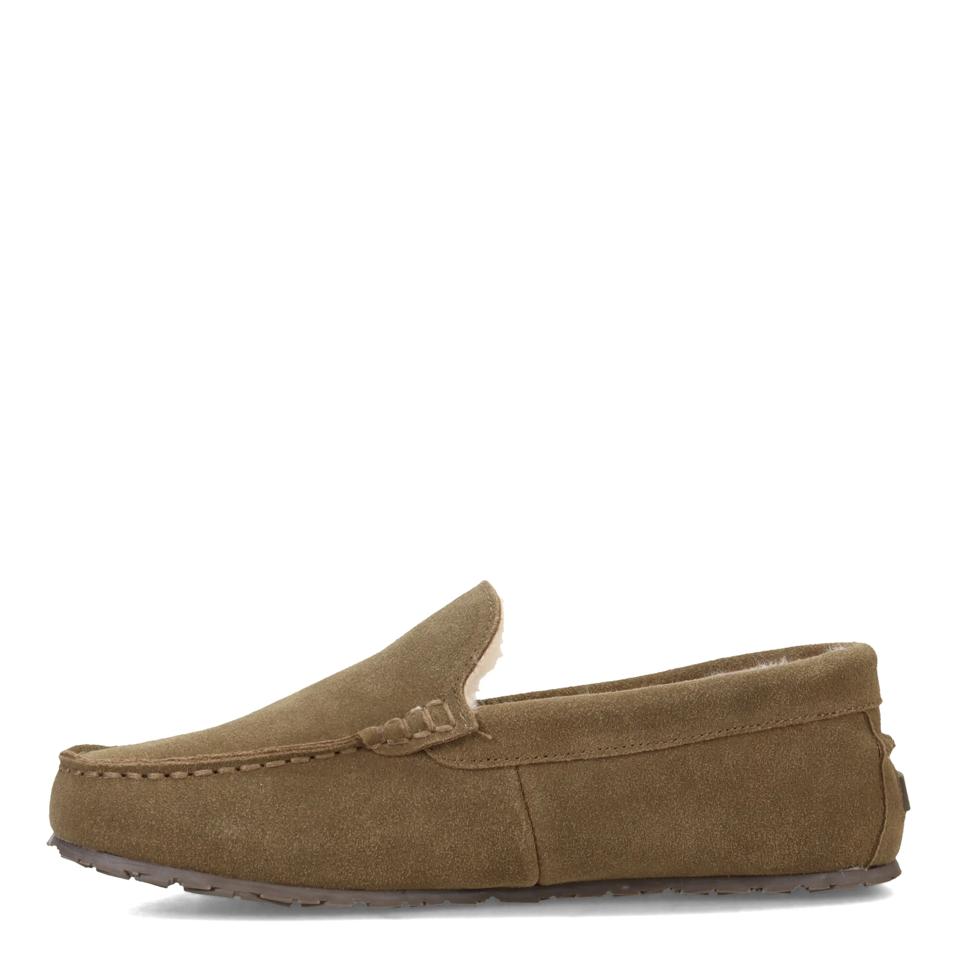 Men's Clarks, Plush Fur Venetian Slipper