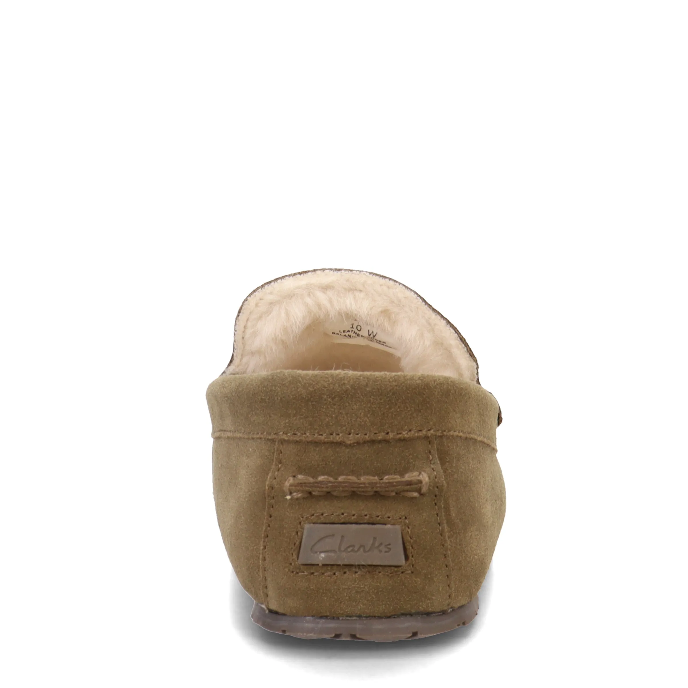 Men's Clarks, Plush Fur Venetian Slipper