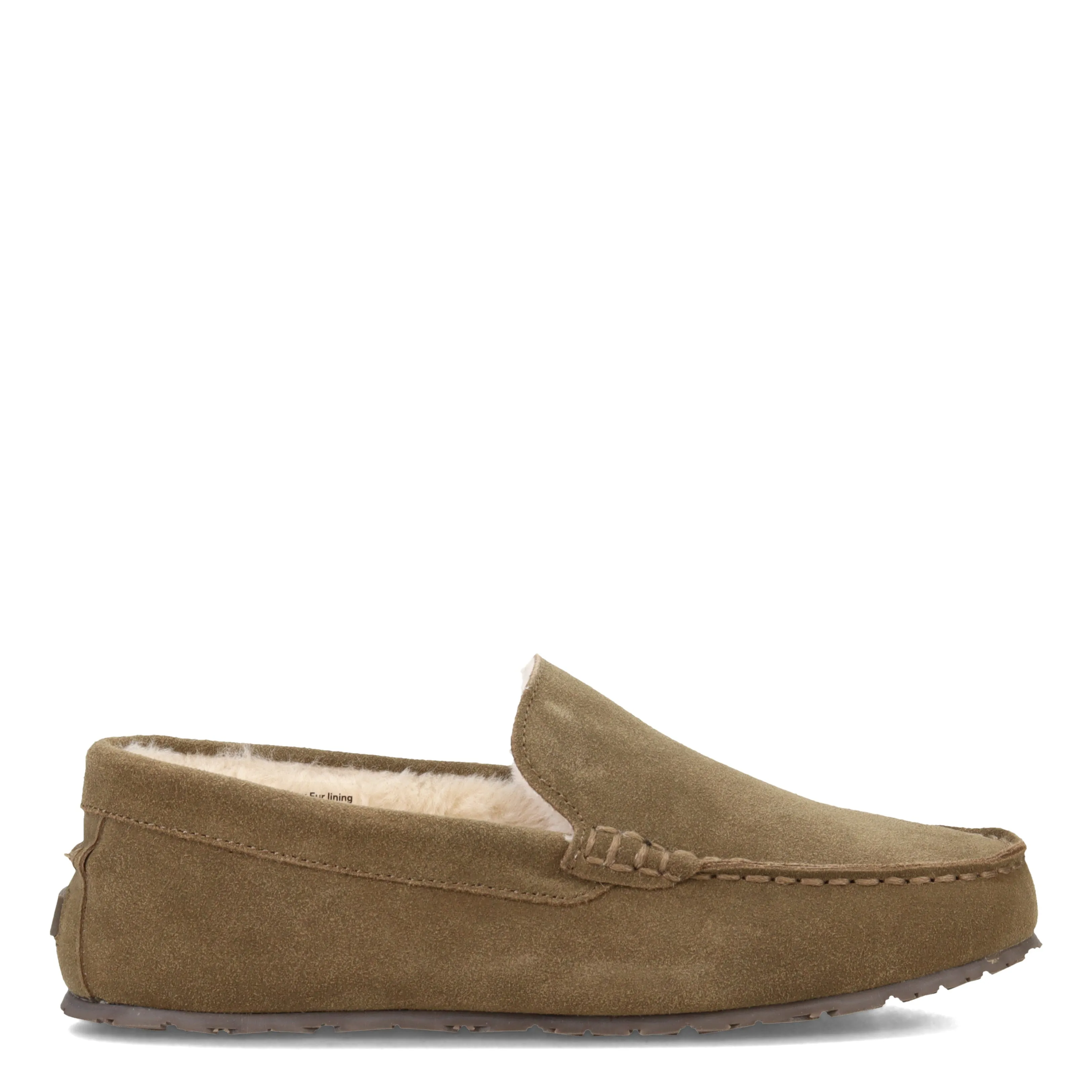 Men's Clarks, Plush Fur Venetian Slipper