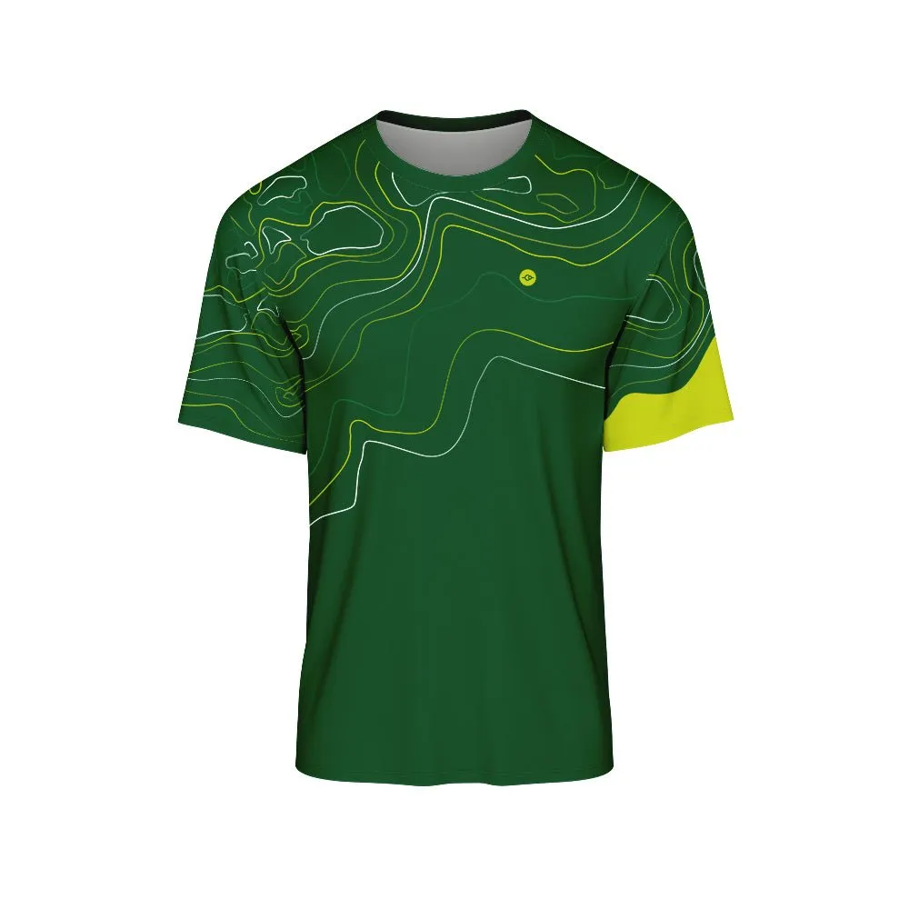 Mens Contour Green Outdoor MTB Jersey