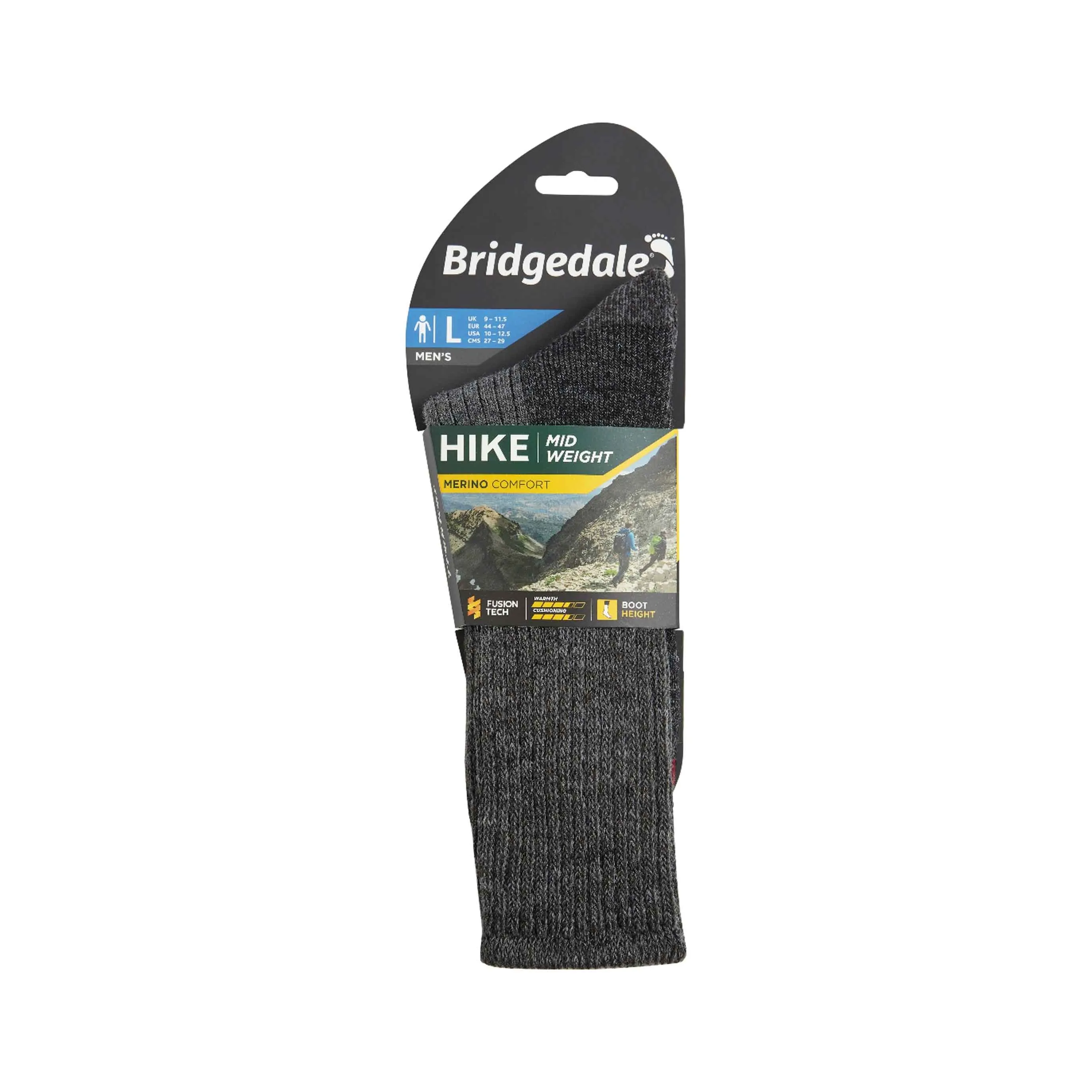 Mens Hike Mid Weight Comfort Socks