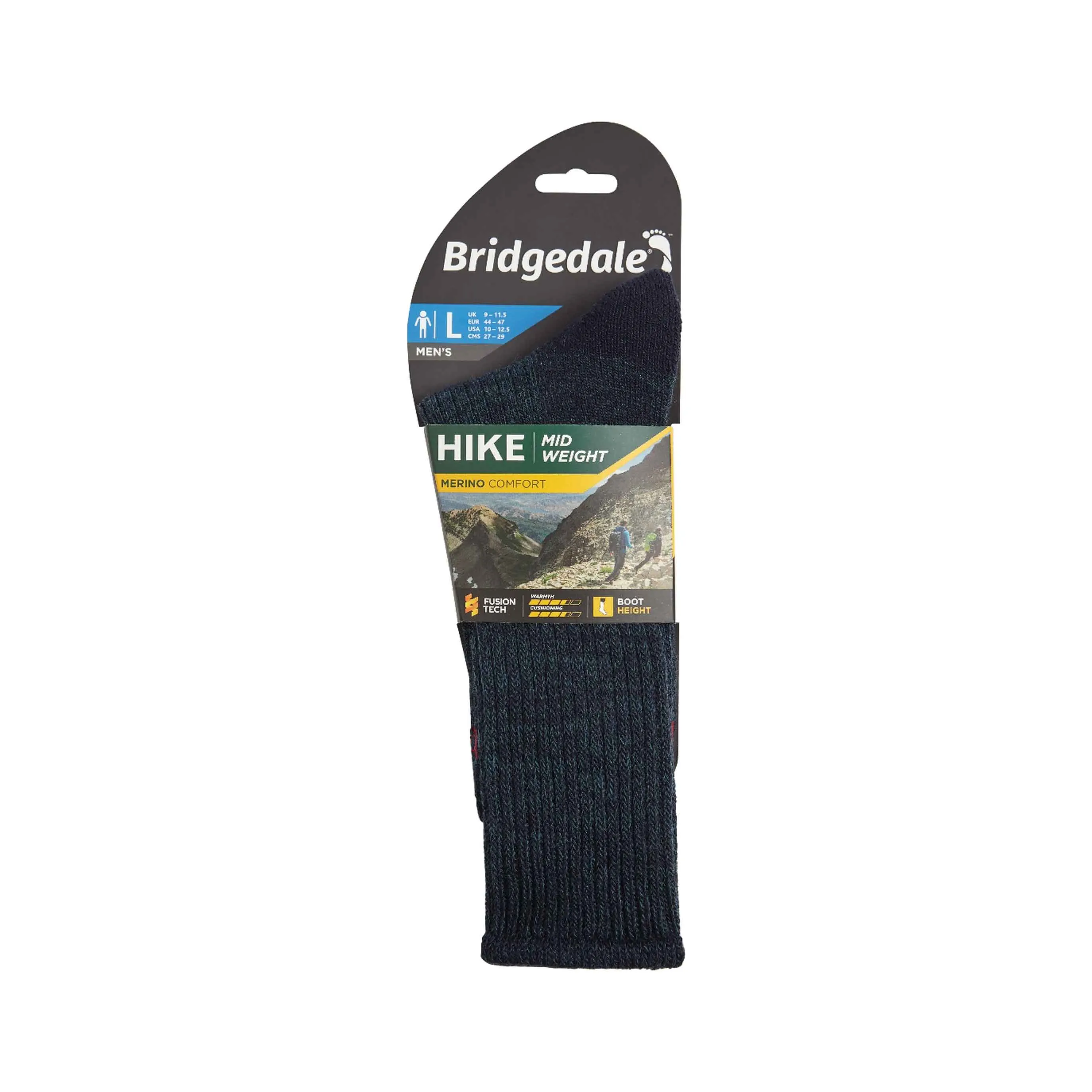 Mens Hike Mid Weight Comfort Socks