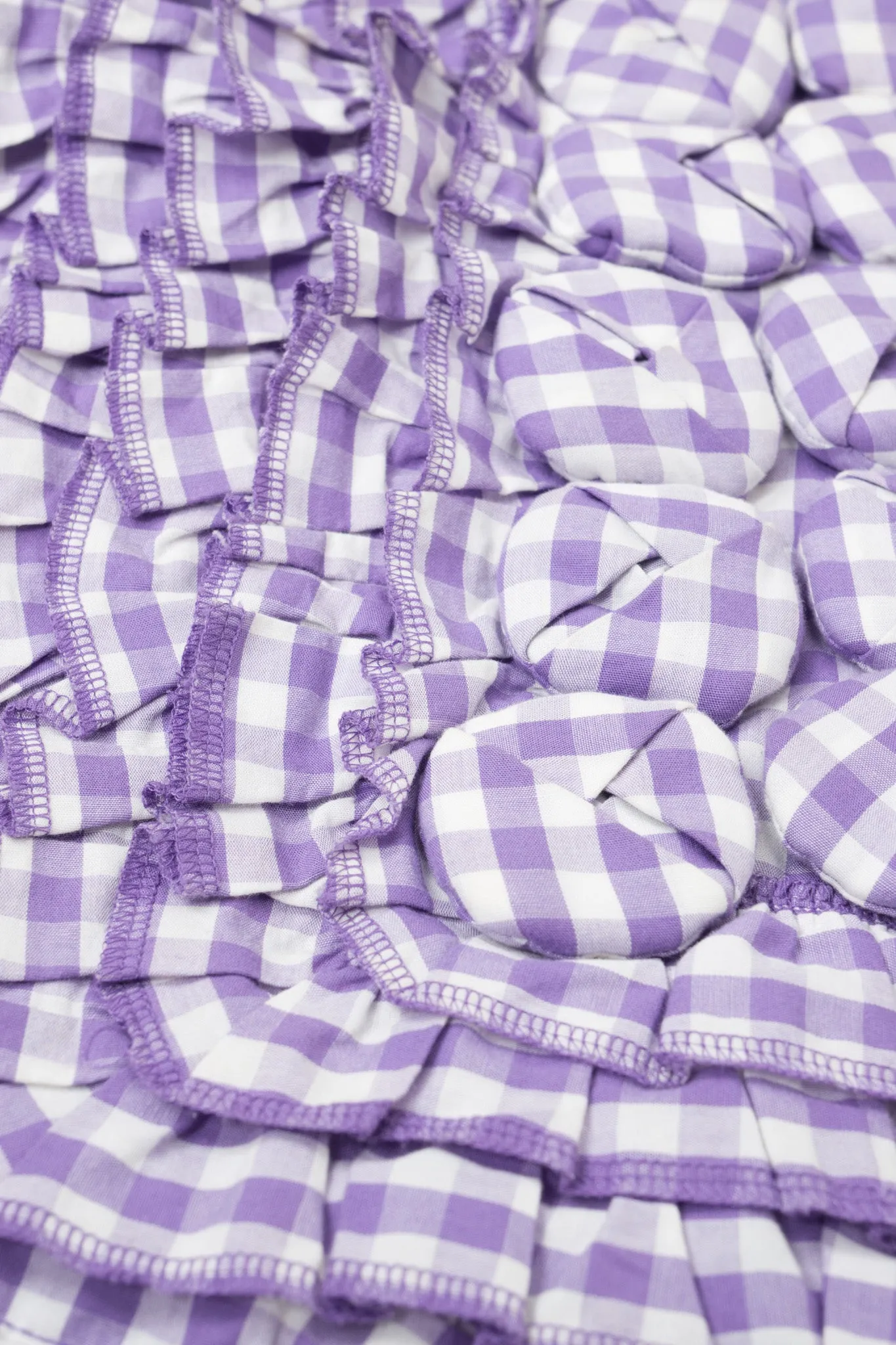 Mixed Media Gingham Skirt