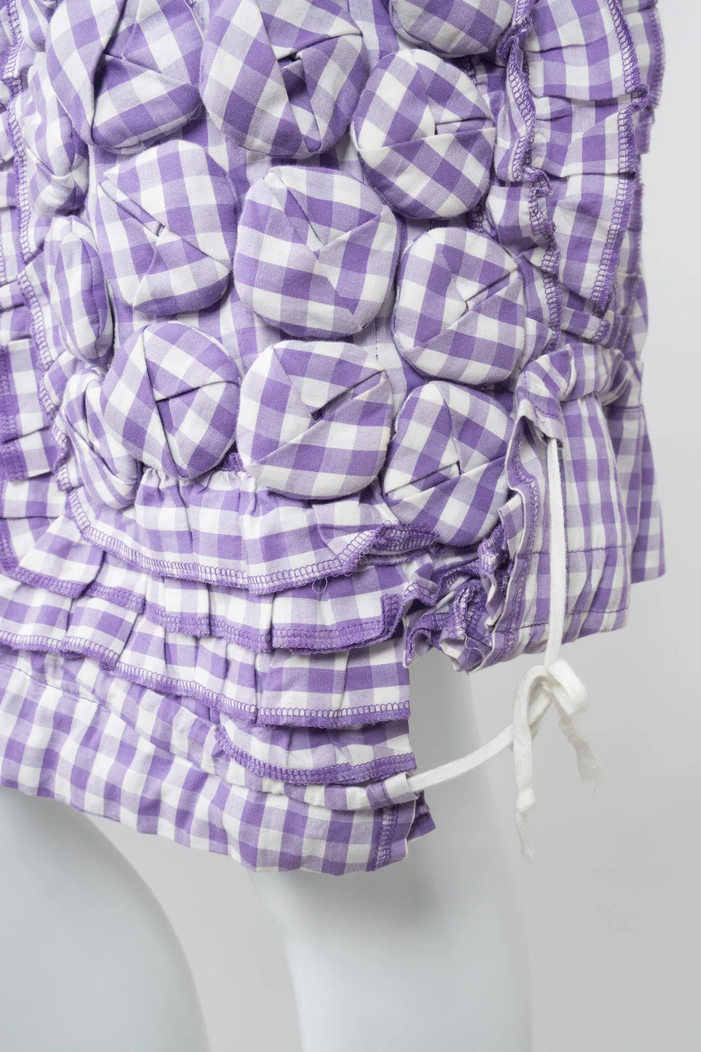 Mixed Media Gingham Skirt