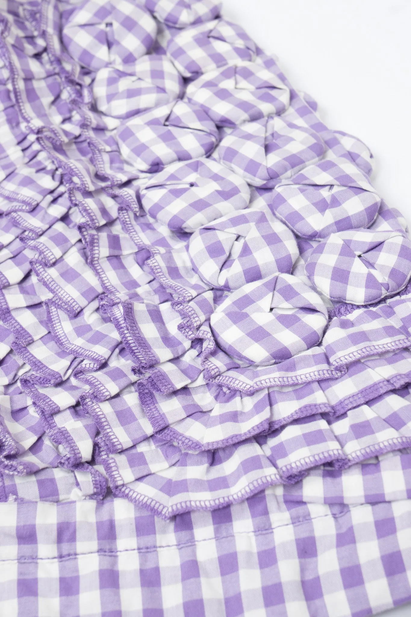 Mixed Media Gingham Skirt