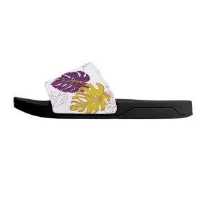 Monstera Slide Sandals - Black