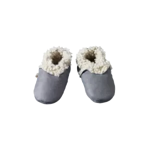 Nature Baby Lambskin Booties - Grey