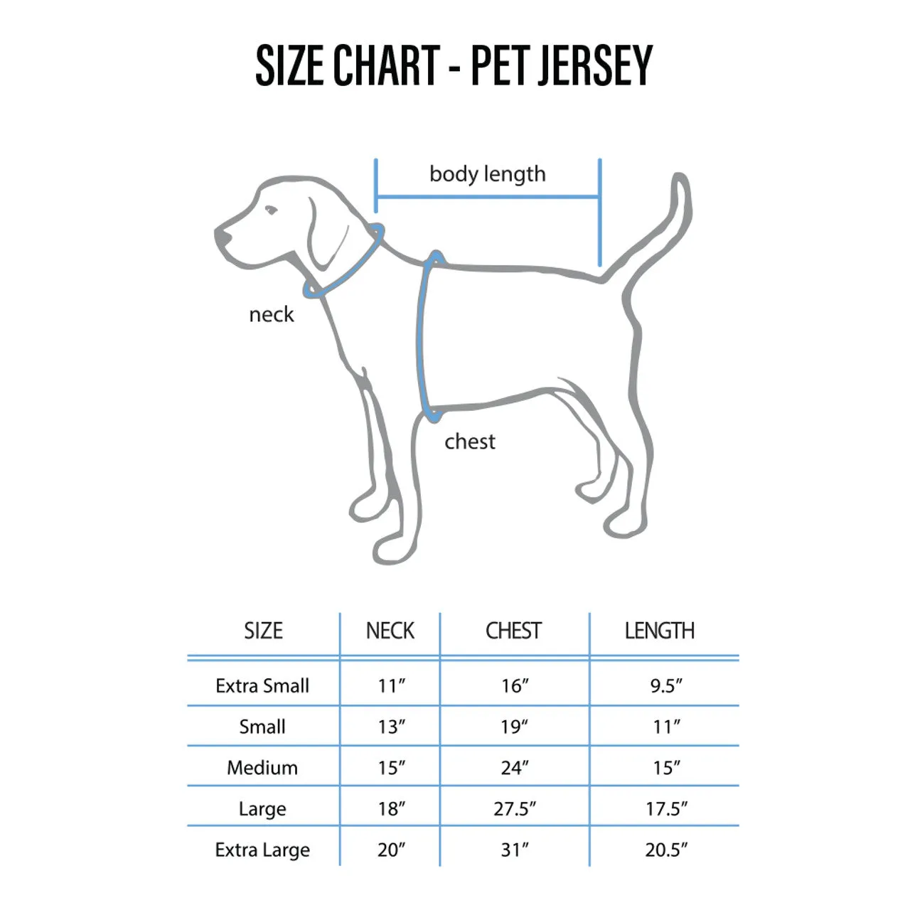 New York Rangers Pet Jersey Size S