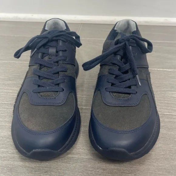 NWOB Everlane The Trainer in Navy Gray Brand New Leather Suede Sneaker Men’s 6