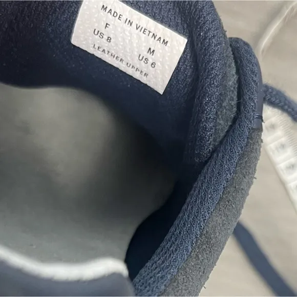 NWOB Everlane The Trainer in Navy Gray Brand New Leather Suede Sneaker Men’s 6