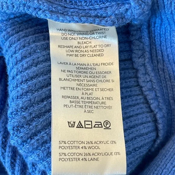 NWT Anthropologie Blue Knit Dress Size M