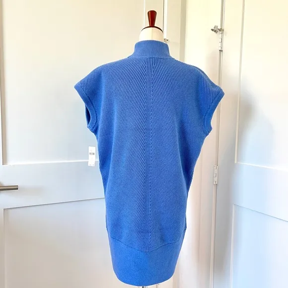 NWT Anthropologie Blue Knit Dress Size M