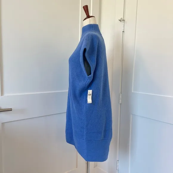 NWT Anthropologie Blue Knit Dress Size M