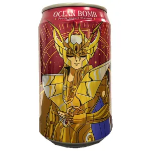 Ocean Bomb Saint Seiya Peach Yogurt 330ml ~ 海洋深層汽水聖鬥士星矢蜜桃乳酸 330ml