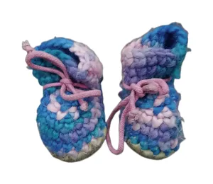 Padraig Knitted Booties - toddler size 12-18m