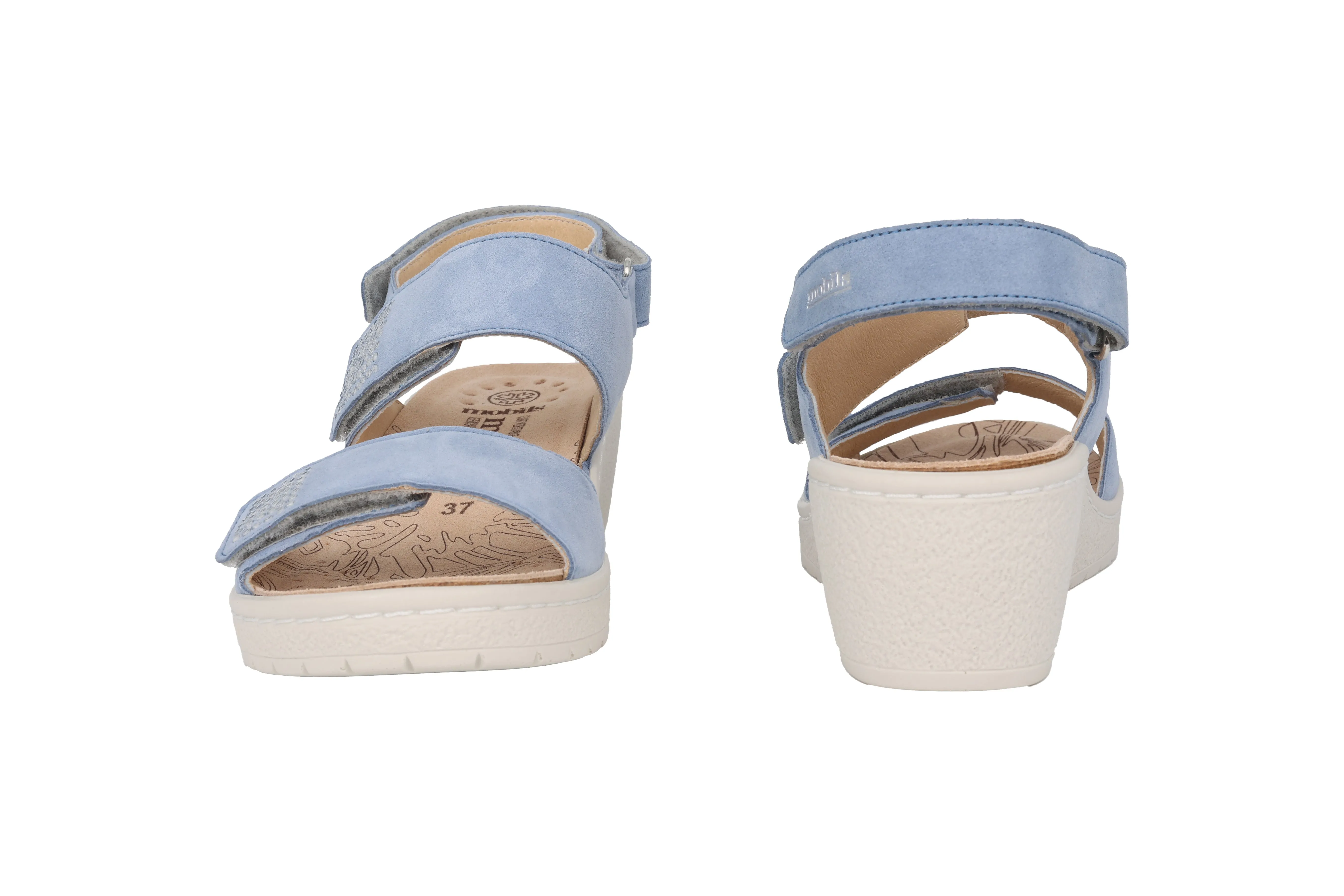 'Pam Spark' women's wide fit (H) sandal - blue
