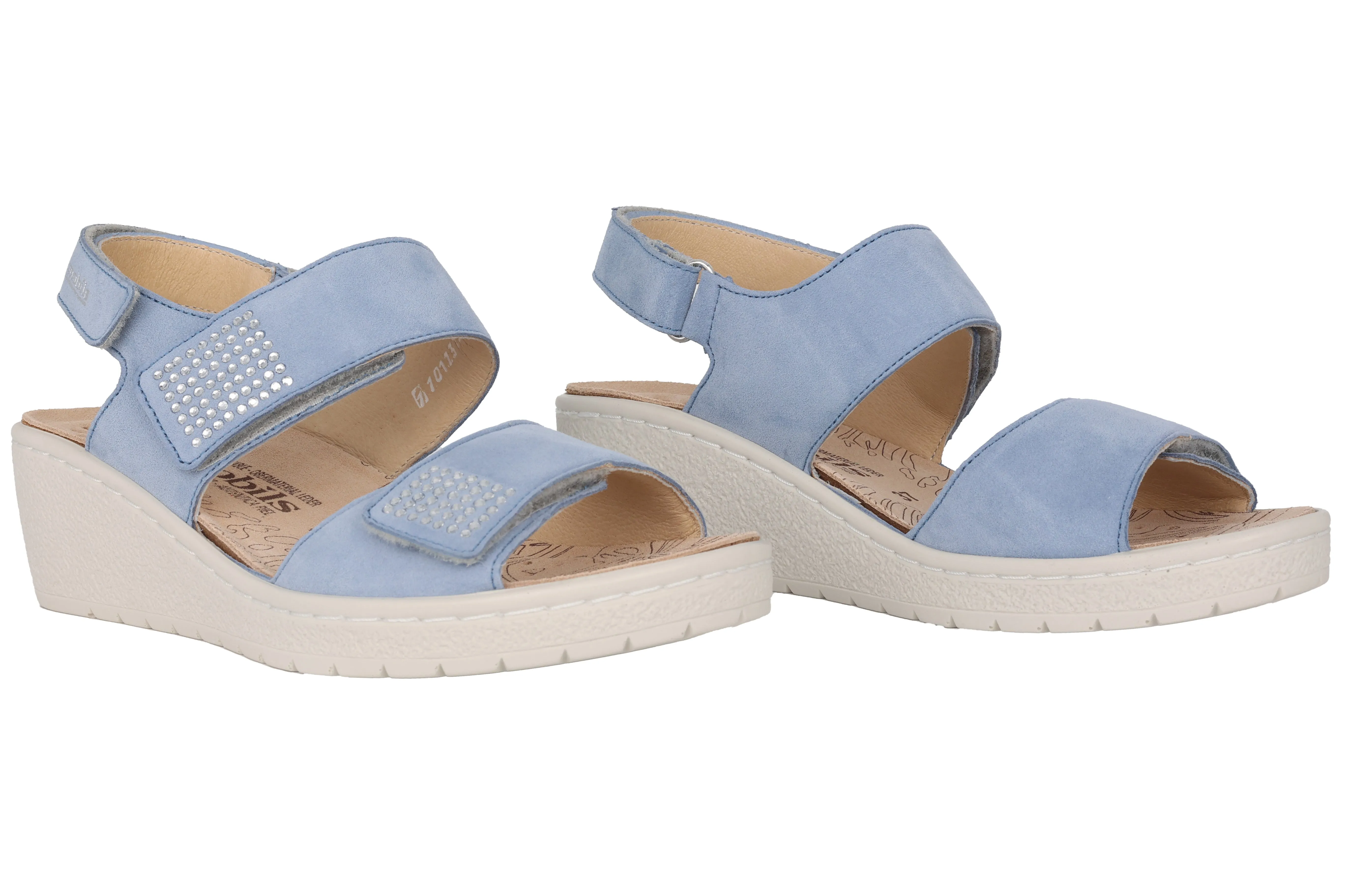 'Pam Spark' women's wide fit (H) sandal - blue