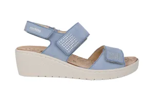 'Pam Spark' women's wide fit (H) sandal - blue
