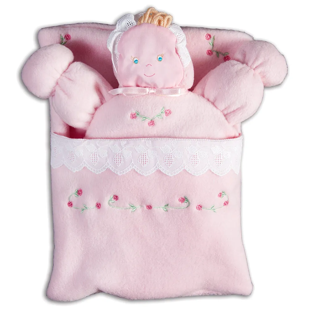 Pink Fleece Bunting Baby