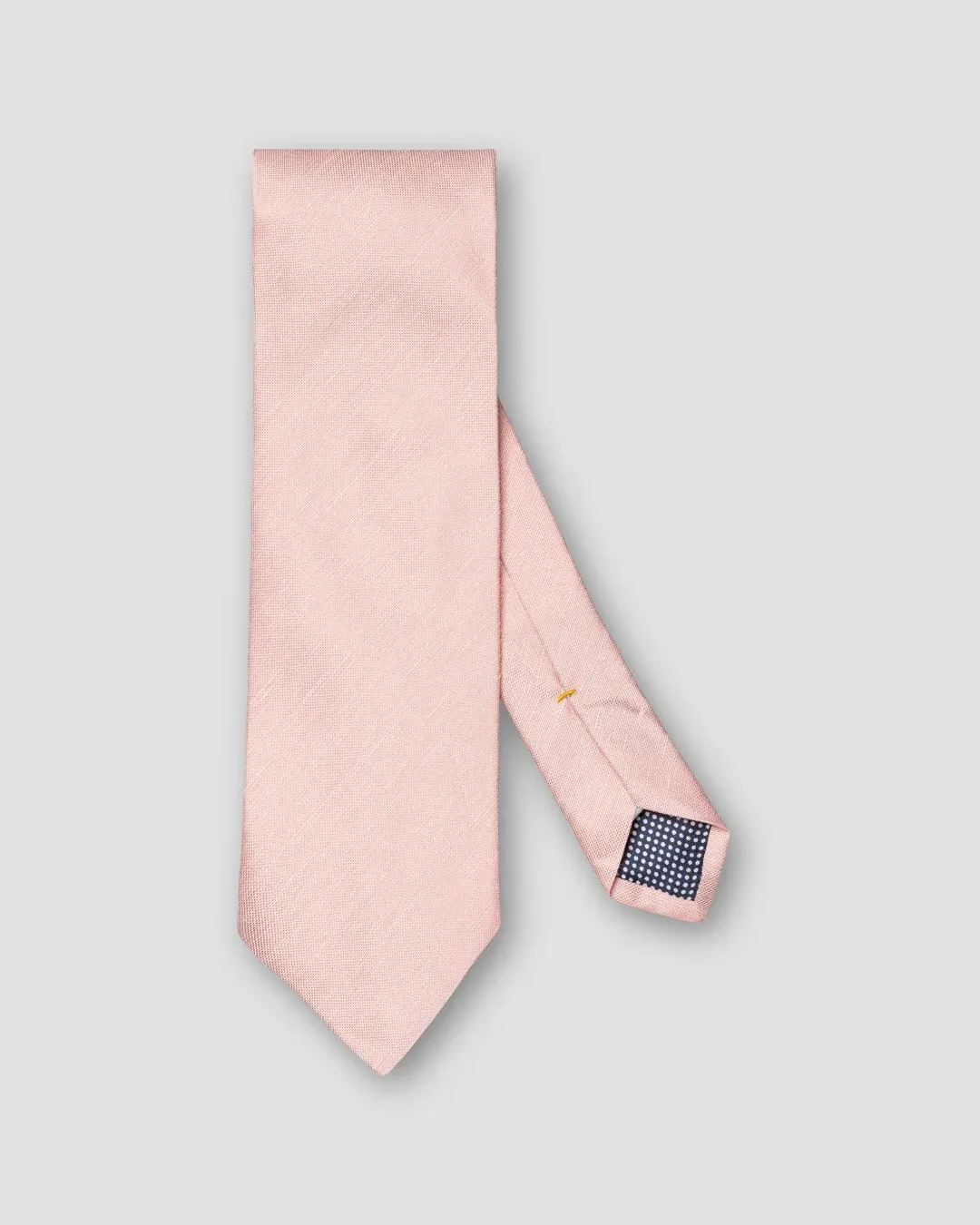 PINK WOVEN SILK LINEN TIE