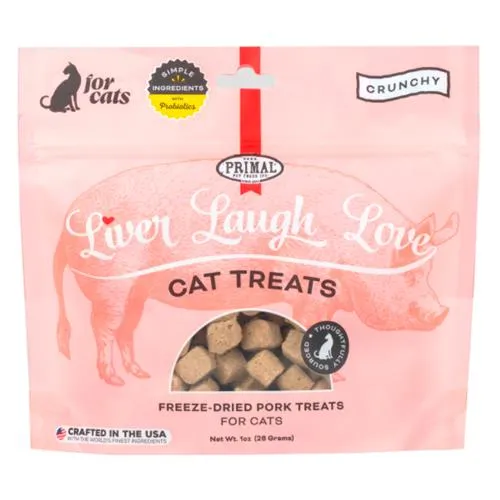 Primal Cat Treats Liver Laugh Love Simply Pork 1oz