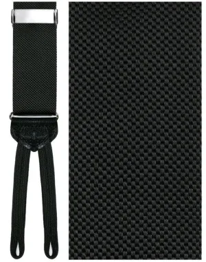 "Teramo" Black Suspenders