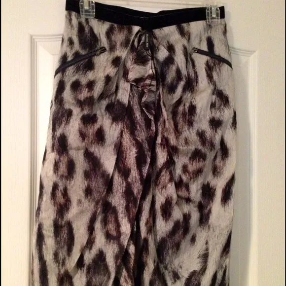 RACHEL ROY Leopard Print Wrap Skirt brand new