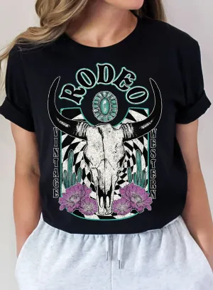 RODEO VINTAGE TEE - BLACK